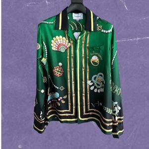 Casablanca Green Long Sleeve Shirt